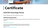 сертификат Siemens SIVACON Technology Partner